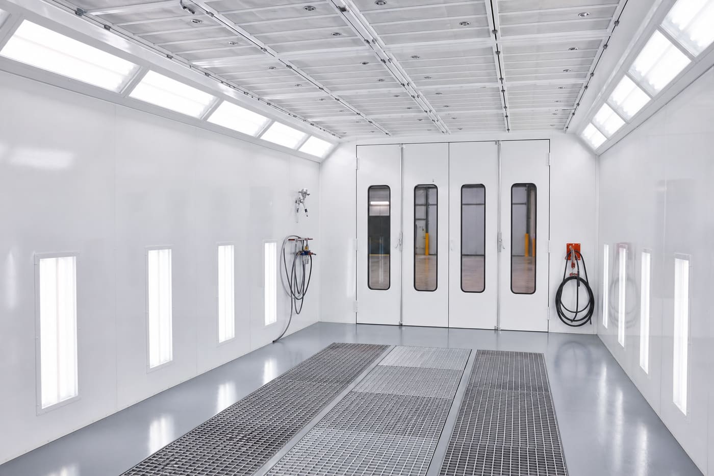 Recently completed paint booth install
